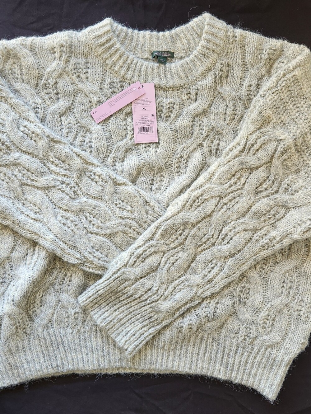 Wild Fable Cable Knit Sweater XL Autumn